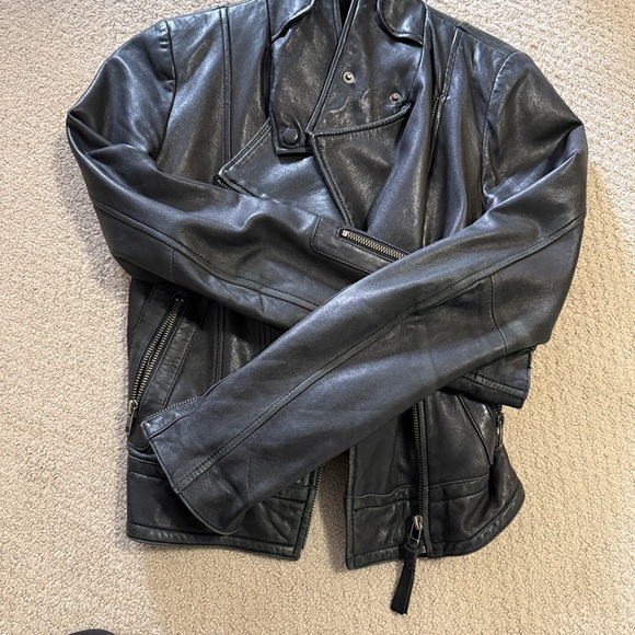 Mackage x Aritzia Kenya Women's Black Leather Jacket - Picture 2 of 4